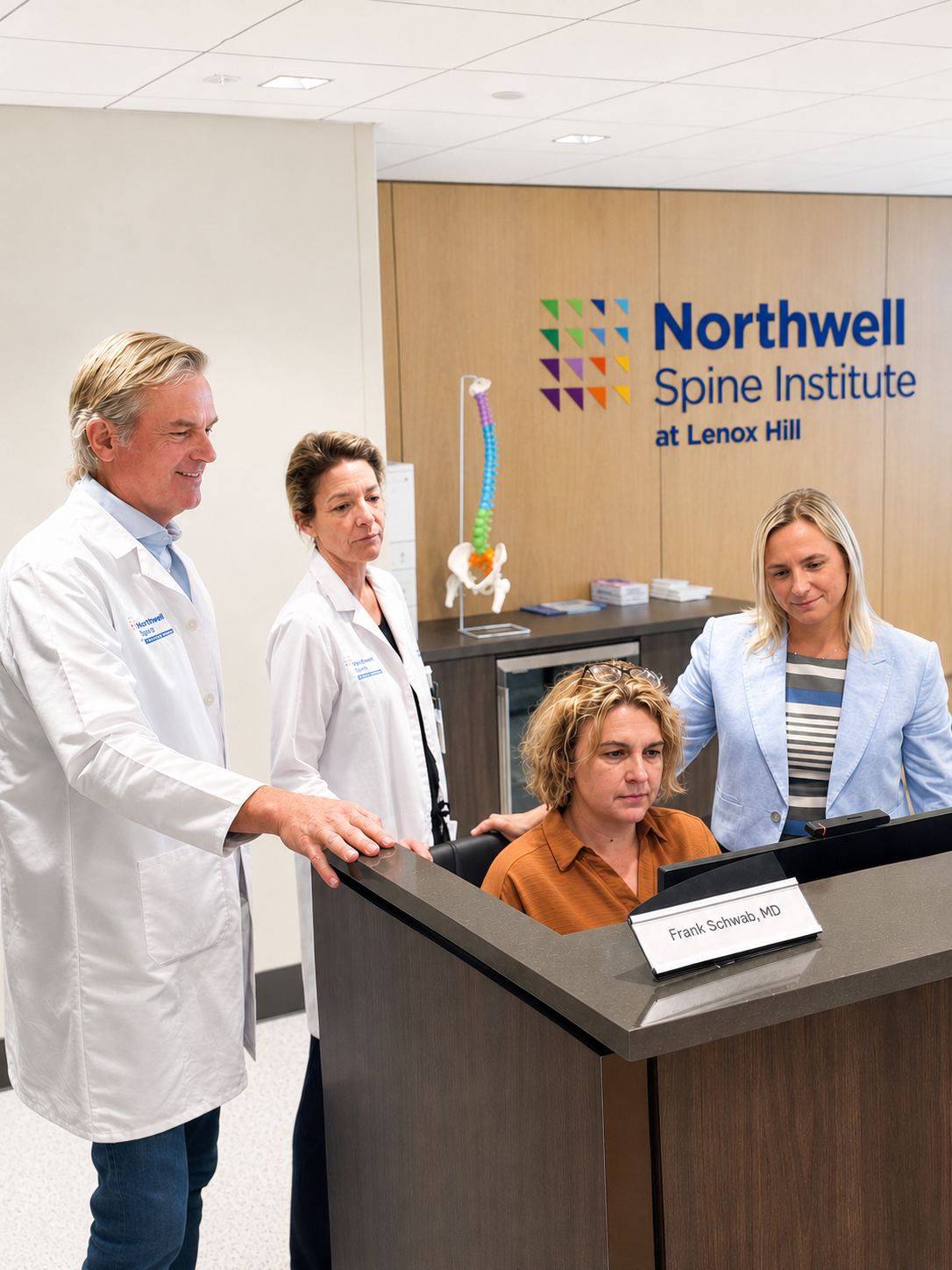 The Frank Schwab MD team gathered together